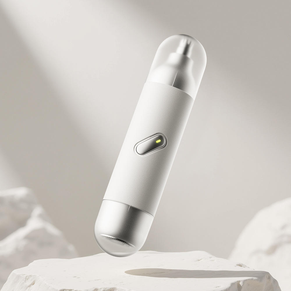 Men'S Grooming Electric Trimmer - 2-in-1 ひげ・鼻毛トリマー、ポータブルデュアルヘッド電動シェーバー、取り外し可能なUSB充電式洗浄可能な男性用グルーミングツール