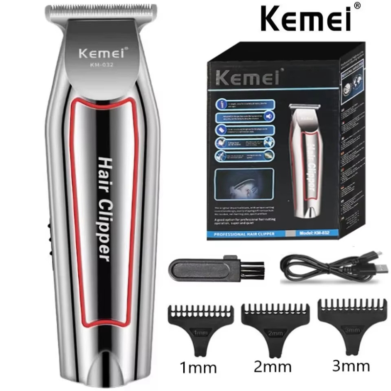Men'S Grooming Electric Trimmer - Kemei KM-032ヘアトリマー電動ひげトリマー男性用ヘアクリッパーヘアカッターマシンヘアカットグルーミングキットヘアクリッパー男性用