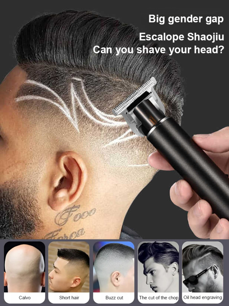 Men'S Grooming Barbershop - ヴィンテージヘアクリッパー彫刻トリマー、電動ヘアカットマシン、鋭利で静かで耐久性があり、家庭/理髪店でのグルーミングに最適