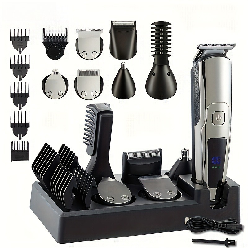 Men'S Grooming Electric Trimmer - 6 in 1 メンズ電動髭トリマー コードレスヘアクリッパー USB充電式