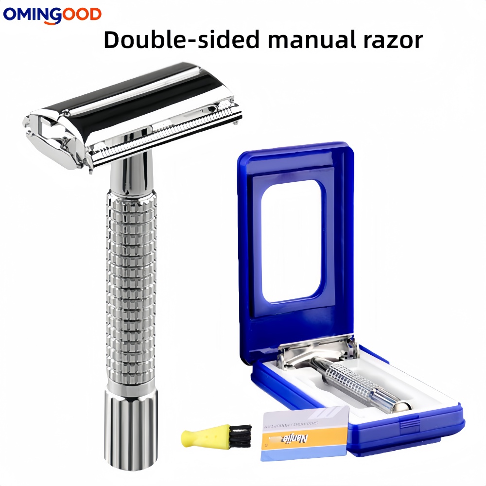 Men'S Grooming Barbershop - 新しいヴィンテージ手動シェーバー（男性用）- クラシックな理髪店用かみそり（10枚刃付き）- シェービング、グルーミング、ヘアスタイリングに最適