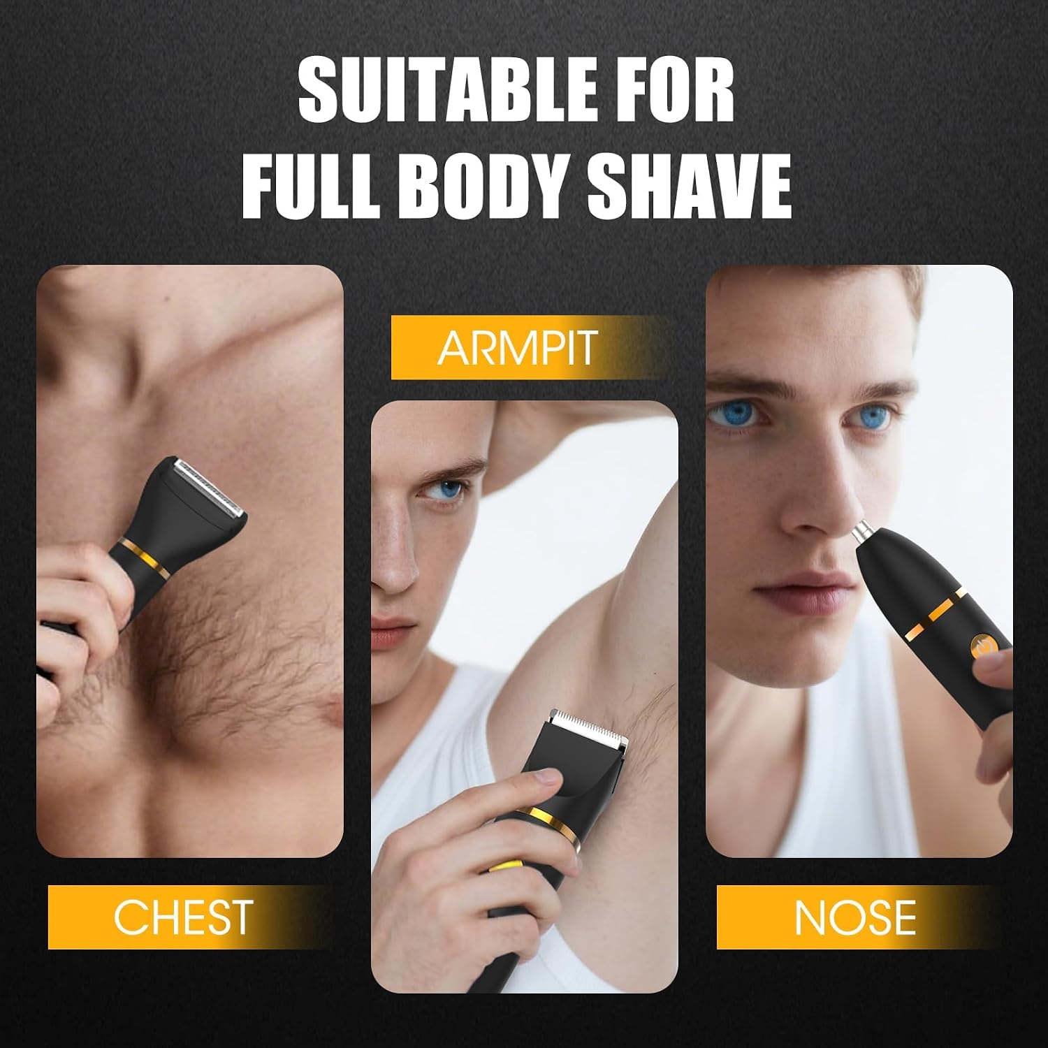 男性女性用ボディトリマー、3 in 1グルーミングキット、鼻 - Men'S Grooming Electric Trimmer のレビューと価格