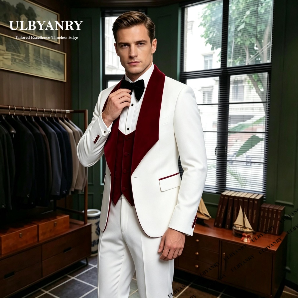 メンズフォーマルスーツセット（ジャケット、ベスト、パンツを含 - Men'S Grooming Trends のレビューと価格