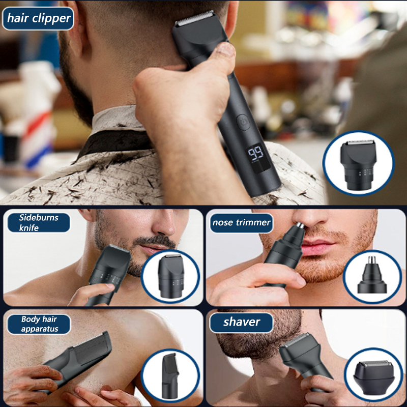 5-in-1コードレスヘアクリッパー LEDディスプレイ付き - Men'S Grooming Electric Trimmer のレビューと価格