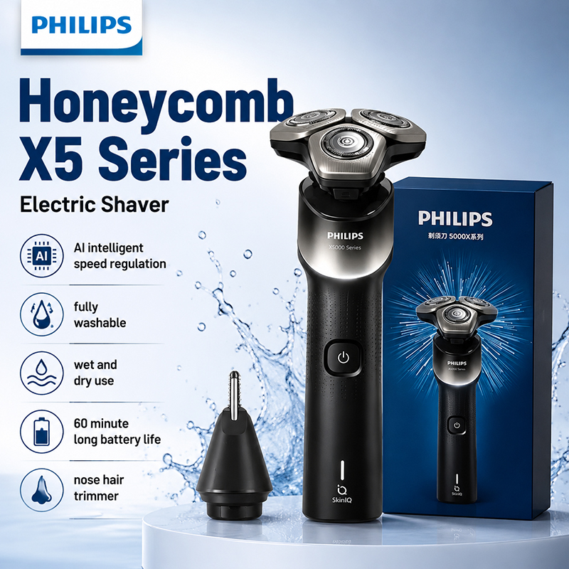 フィリップス XQ523 ロータリー電気シェーバー ウェット - Mens Grooming Kit Philips のレビューと価格
