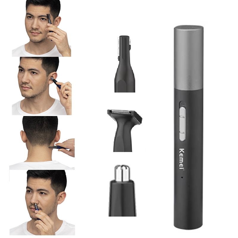 Kemei Pro 充電式鼻毛トリマーペンひげグルーミングキ - Men'S Grooming Electric Trimmer のレビューと価格