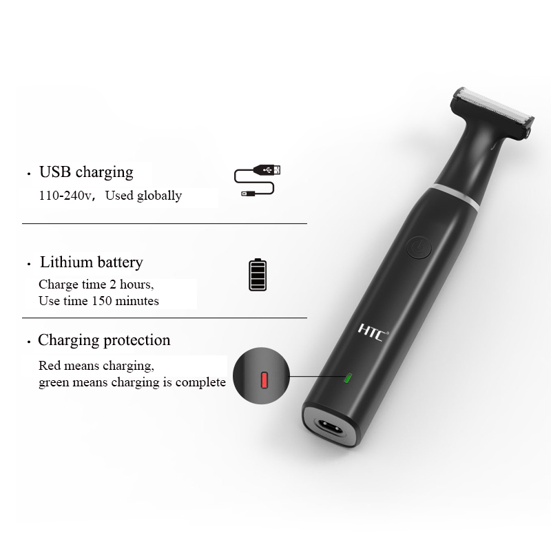 HTC メンズ電動鼠径部ヘアトリマー陰毛トリマーボディグルー - Men'S Grooming Electric Trimmer のレビューと価格
