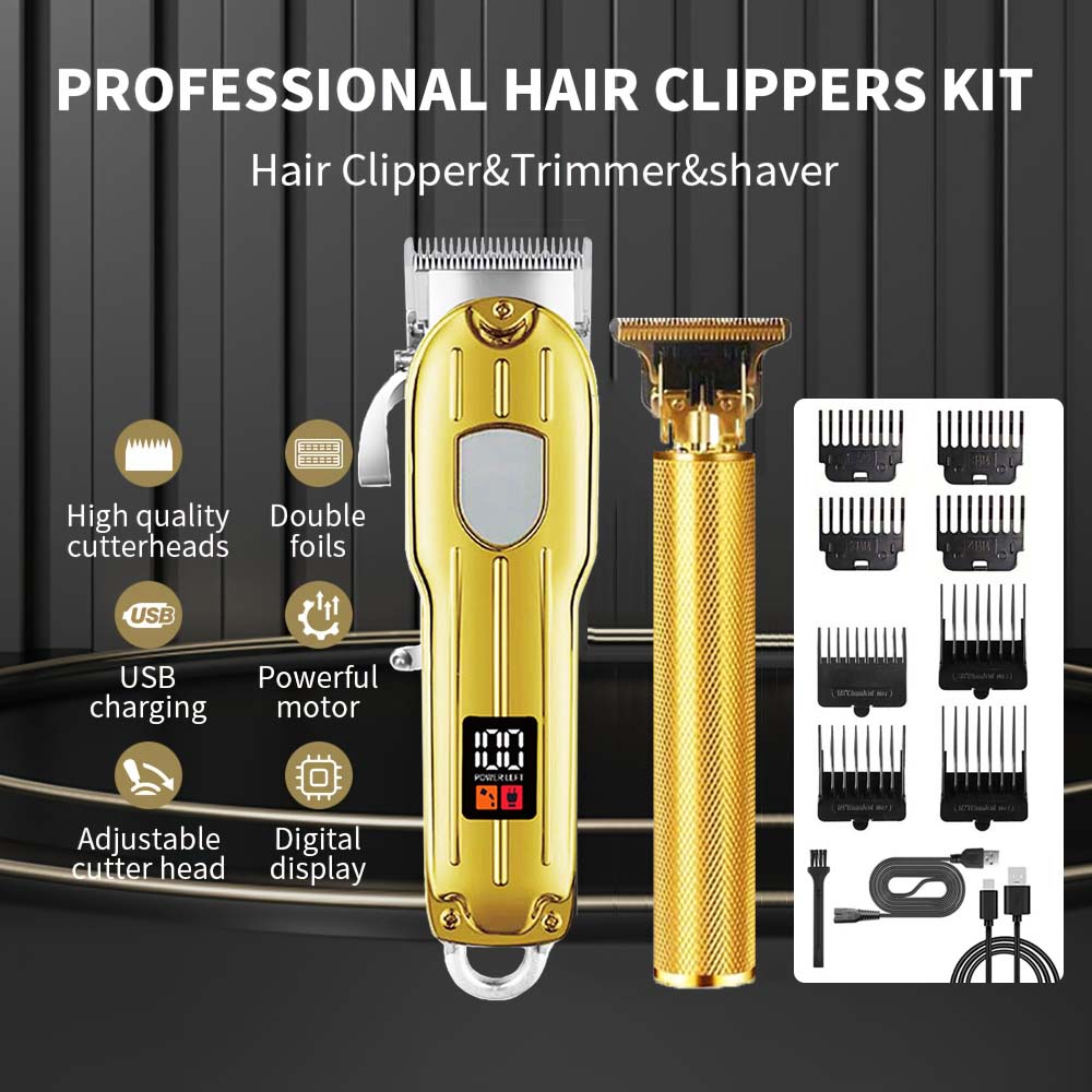 2 in 1電動バリカン＆T字型トリマーセット（男性用）-コ - Men'S Grooming Electric Trimmer のレビューと価格