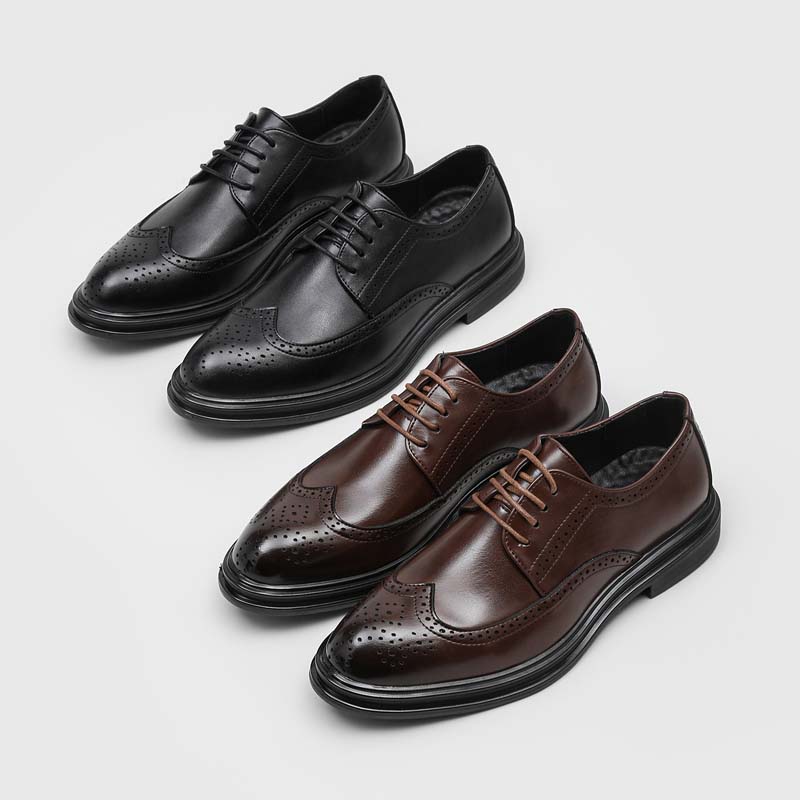 カジュアルレザーシューズ男性用結婚式に適したシャープポインテ - Young Men'S Grooming のレビューと価格