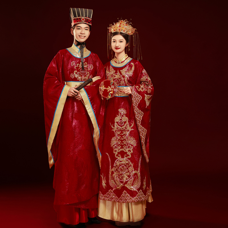 品質唐王朝高級韓服花嫁新郎中国の伝統的なトレンド刺繍結婚式の - Men'S Grooming Trends のレビューと価格