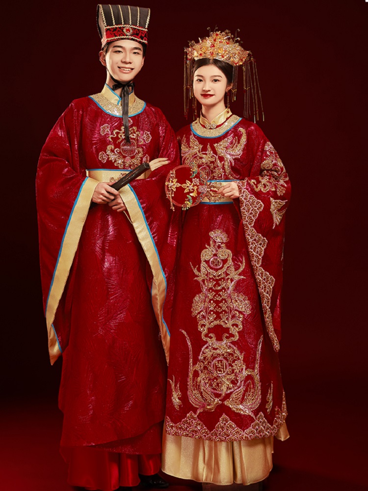 品質唐王朝高級韓服花嫁新郎中国の伝統的なトレンド刺繍結婚式の - Men'S Grooming Trends のレビューと価格