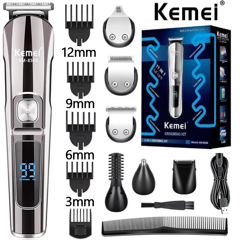 Kemei プロフェッショナル多機能ひげトリマー防水 6 で - Men'S Grooming Electric Trimmer のレビューと価格