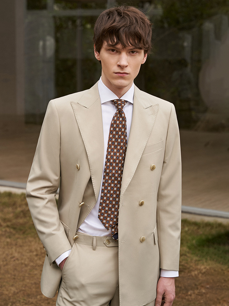 ウール30% メンズスーツセット ブレザー パンツ ダブルブ - Young Men'S Grooming のレビューと価格