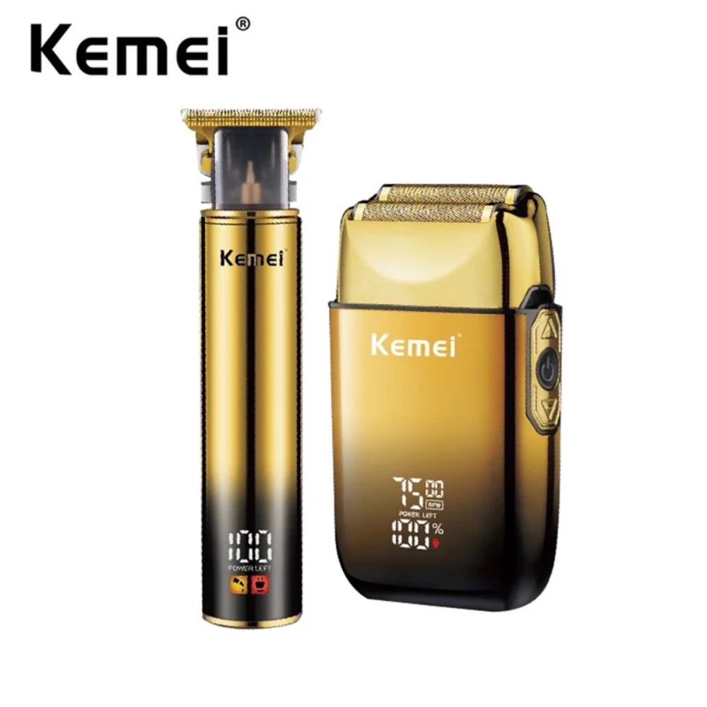 Kemei-男性用のプロ用電気シェーバーあごひげクリッパー - Men'S Grooming Electric Trimmer のレビューと価格